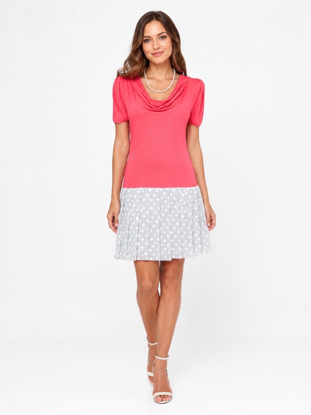 Claude Brown Coral Mini Dress - Women